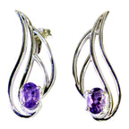 Amethyst-Mexican-Skylar-Solitaire-Stud-Purple-925-Silver-Earring