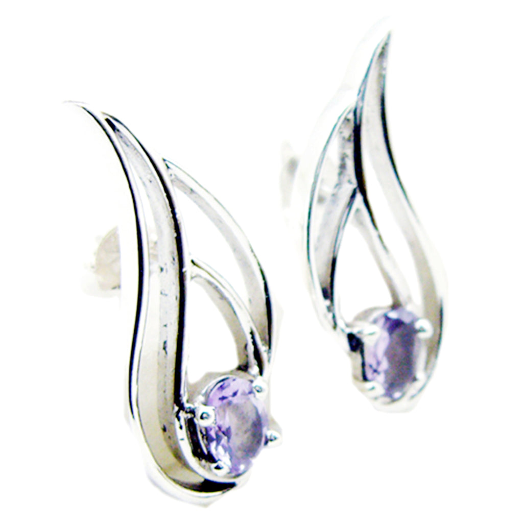 Amethyst-Mexican-Skylar-Solitaire-Stud-Purple-925-Silver-Earring