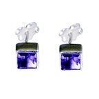 Amethyst-Latin-American-Stella-Solitaire-Stud-Purple-92.5-Silver-Earring