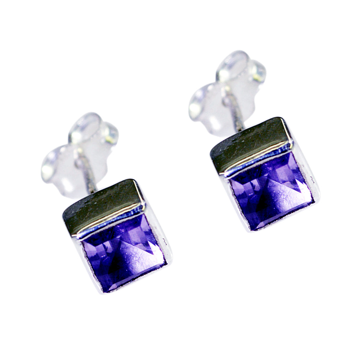 Amethyst-Latin-American-Stella-Solitaire-Stud-Purple-92.5-Silver-Earring