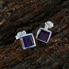 Amethyst-French-Teresa-Solitaire-Stud-Purple-Silver-Earring