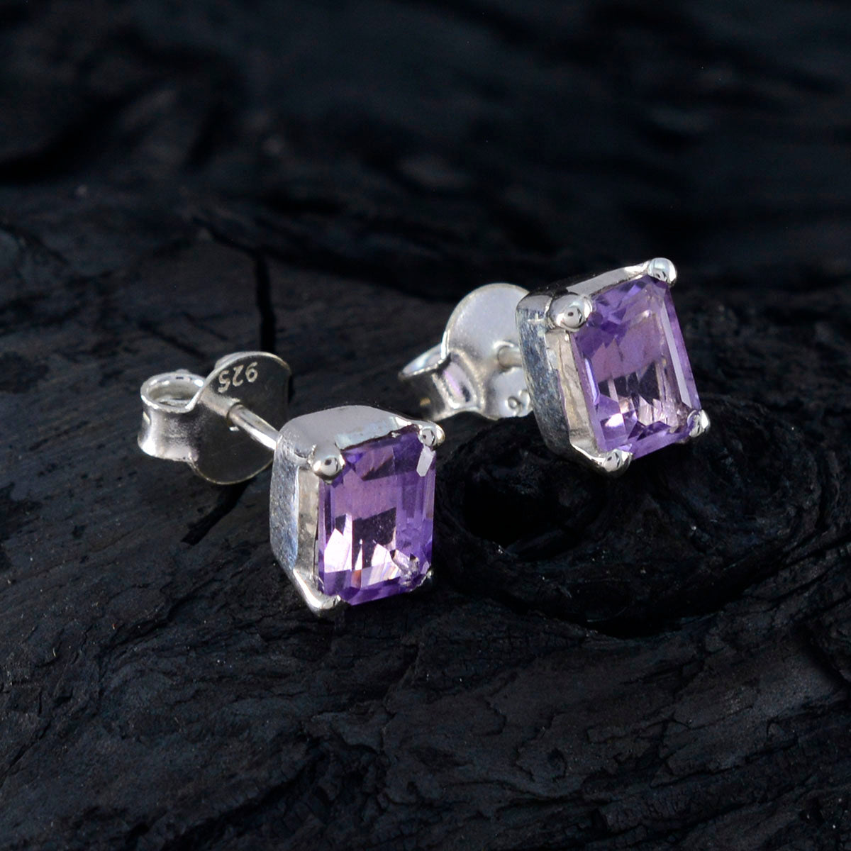Amethyst-German-Tereza-Solitaire-Stud-Purple-92.5-Silver-Earring