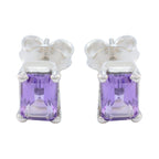 Amethyst-German-Tereza-Solitaire-Stud-Purple-92.5-Silver-Earring