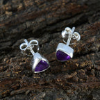 Amethyst-African-Victoria-Solitaire-Stud-Purple-Silver-Earring