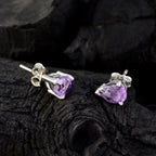Amethyst-Moroccan-Yasmin-Solitaire-Stud-Purple-Silver-Earring