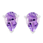 Amethyst-Moroccan-Yasmin-Solitaire-Stud-Purple-Silver-Earring