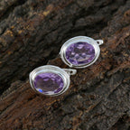 Amethyst-Egyptian-Yasmine-Solitaire-Stud-Purple-Sterling-Silver-Earring