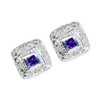 Amethyst-Korean-Zoey-Solitaire-Stud-Purple-925-Silver-Earring