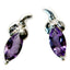 Amethyst-Italian-Chen-Solitaire-Stud-Purple-Silver-Earring
