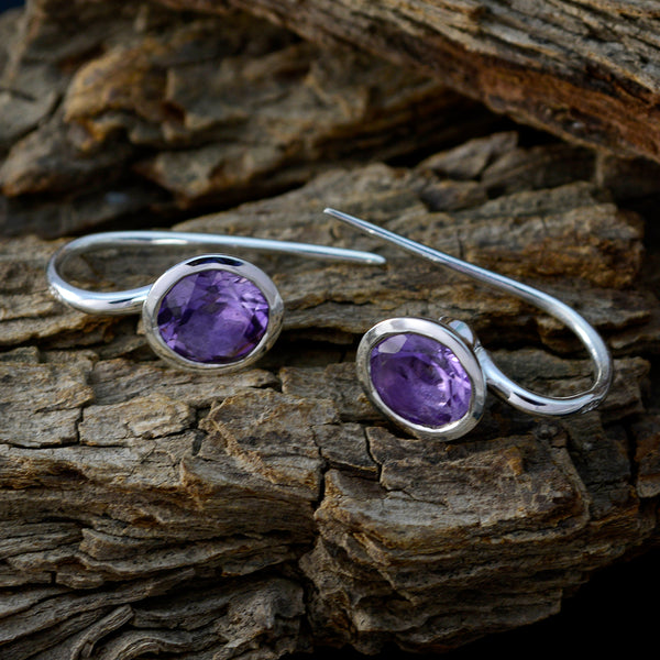 Amethyst-Japanese-Ana-Solitaire-Stud-Purple-Sterling-Silver-Earring
