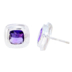 Amethyst-Middle-Eastern-Emi-Solitaire-Stud-Purple-Sterling-Silver-Earring