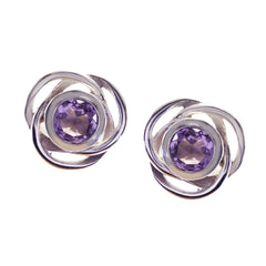 Amethyst-Mexican-Eun-ji-Solitaire-Stud-Purple-Sterling-Silver-Earring