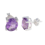 Amethyst-Spanish-Hana-Solitaire-Stud-Purple-925-Silver-Earring