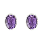 Amethyst-Latin-American-Haruka-Solitaire-Stud-Purple-92.5-Silver-Earring