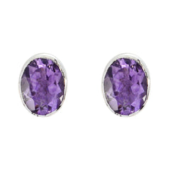 Amethyst-Latin-American-Haruka-Solitaire-Stud-Purple-92.5-Silver-Earring