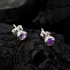 Amethyst-German-Hua-Solitaire-Stud-Purple-92.5-Silver-Earring