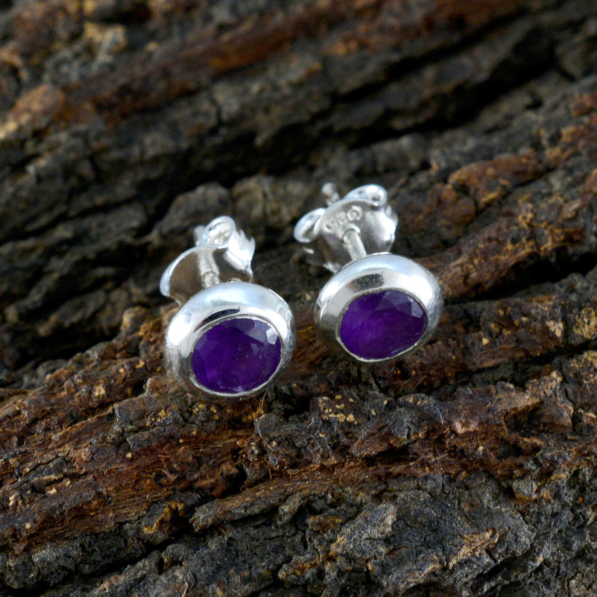 Amethyst-African-Hye-jin-Solitaire-Stud-Purple-925-Sterling-Silver-Earring