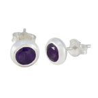 Amethyst-African-Hye-jin-Solitaire-Stud-Purple-925-Sterling-Silver-Earring