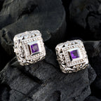 Amethyst-Moroccan-Ji-eun-Solitaire-Stud-Purple-Sterling-Silver-Earring