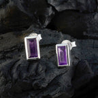 Amethyst-Korean-Ling-Solitaire-Stud-Purple-Sterling-Silver-Earring