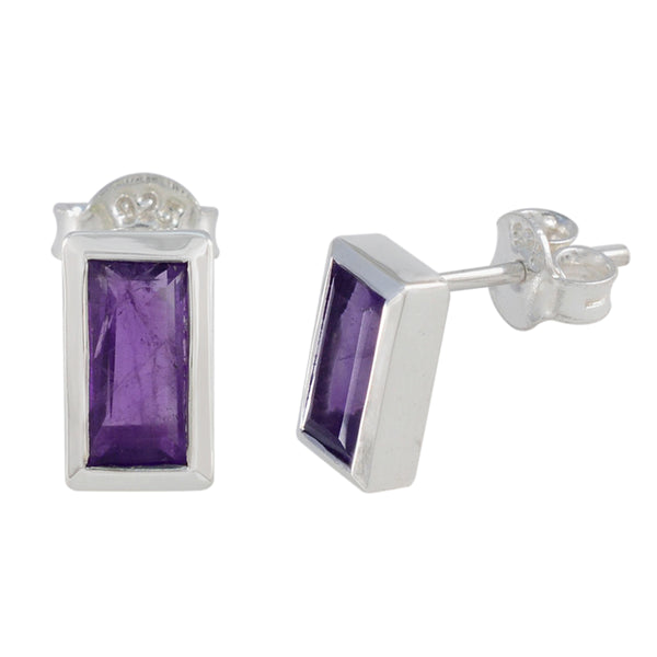 Amethyst-Korean-Ling-Solitaire-Stud-Purple-Sterling-Silver-Earring