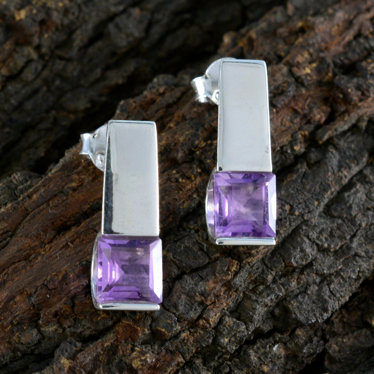 Amethyst-Japanese-Katarina-Solitaire-Stud-Purple-Sterling-Silver-Earring