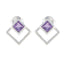 Amethyst-Korean-Yuki-Solitaire-Stud-Purple-Sterling-Silver-Earring