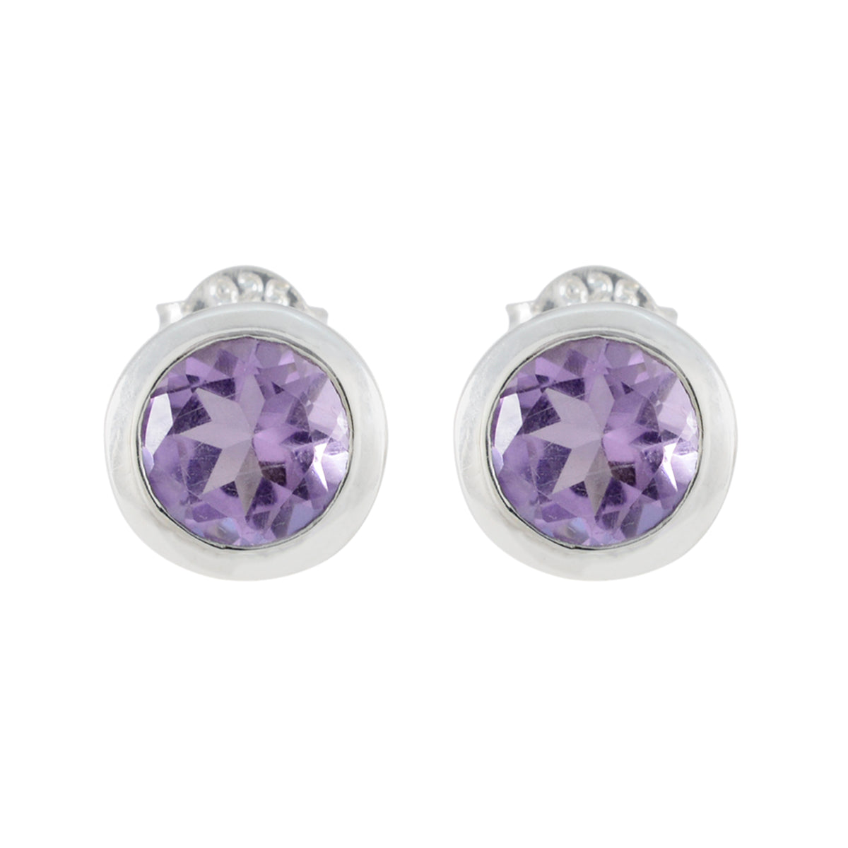Amethyst-Egyptian-Sakura-Solitaire-Stud-Purple-92.5-Silver-Earring