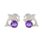 Amethyst-American-Lourdess-Solitaire-Stud-Purple-Sterling-Silver-Earring