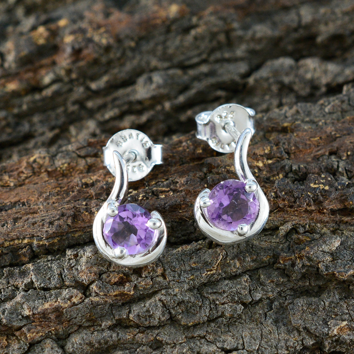 Amethyst-Japanese-Carla-Solitaire-Stud-Purple-Sterling-Silver-Earring