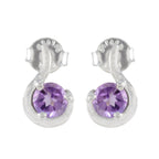 Amethyst-Japanese-Carla-Solitaire-Stud-Purple-Sterling-Silver-Earring