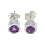 Amethyst-American-María-Solitaire-Stud-Purple-925-Sterling-Silver-Earring