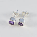 Amethyst-American-María-Solitaire-Stud-Purple-925-Sterling-Silver-Earring
