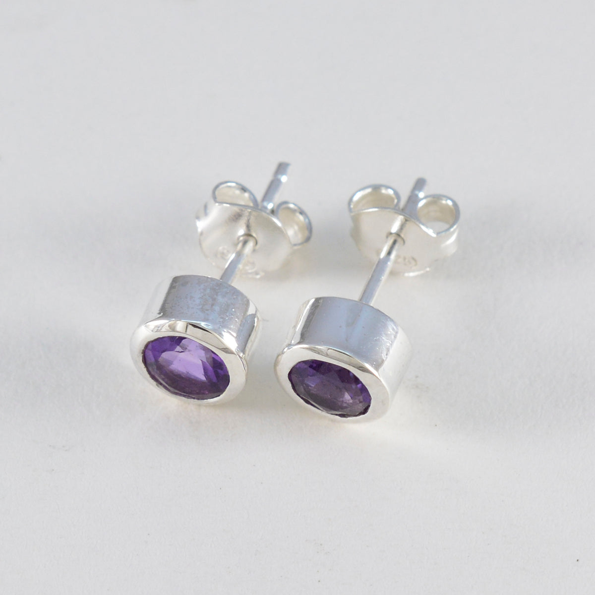 Amethyst-American-María-Solitaire-Stud-Purple-925-Sterling-Silver-Earring