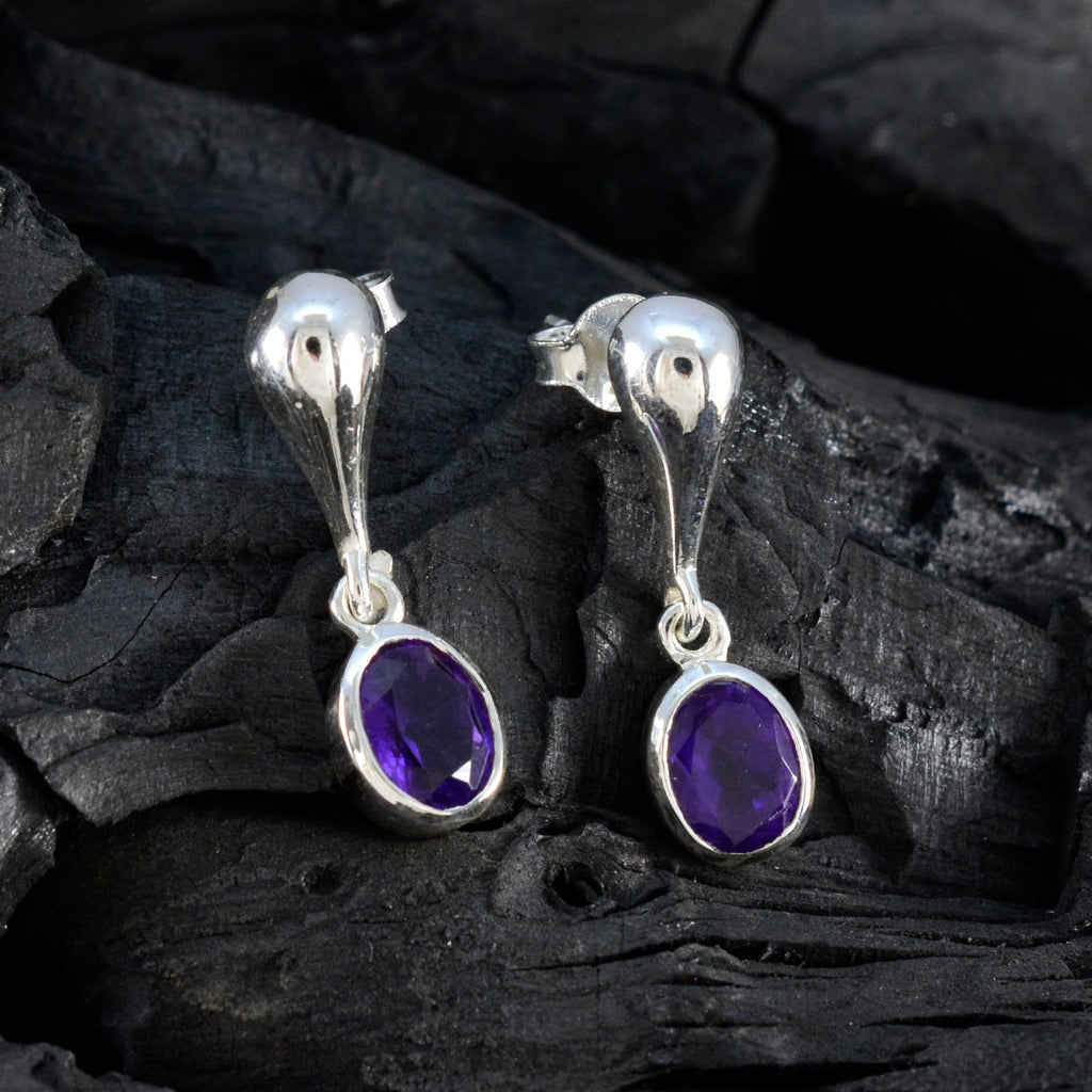 Amethyst-American-Riley-Solitaire-Stud-Purple-925-Silver-Earring