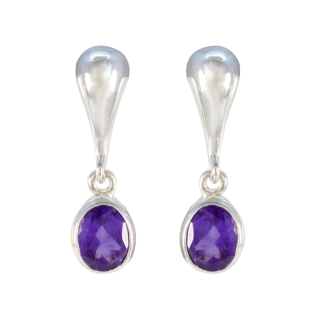 Amethyst-American-Riley-Solitaire-Stud-Purple-925-Silver-Earring