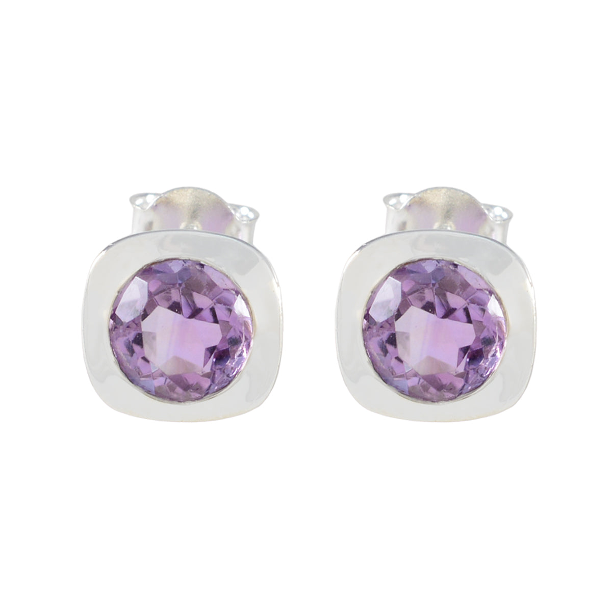Amethyst-Italian-Elena-Solitaire-Stud-Purple-Silver-Earring