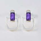 Amethyst-Mexican-Florencia-Solitaire-Stud-Purple-925-Silver-Earring