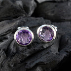 Amethyst-American-Amandaa-Solitaire-Stud-Purple-92.5-Silver-Earring