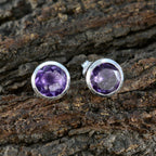 Amethyst-American-Amandaa-Solitaire-Stud-Purple-92.5-Silver-Earring