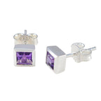 Amethyst-Latin-American-Isadora-Solitaire-Stud-Purple-Sterling-Silver-Earring