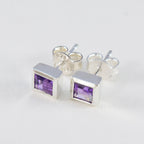 Amethyst-Latin-American-Isadora-Solitaire-Stud-Purple-Sterling-Silver-Earring