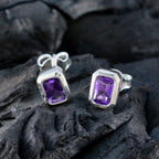 Amethyst-Egyptian-Lorena-Solitaire-Stud-Purple-925-Silver-Earring