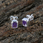 Amethyst-Egyptian-Lorena-Solitaire-Stud-Purple-925-Silver-Earring