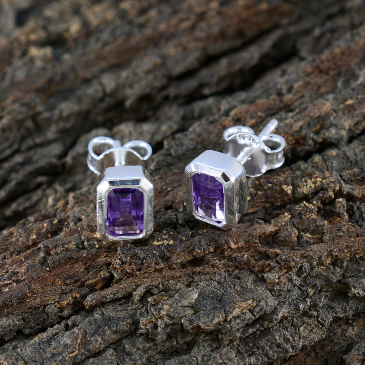 Amethyst-Egyptian-Lorena-Solitaire-Stud-Purple-925-Silver-Earring
