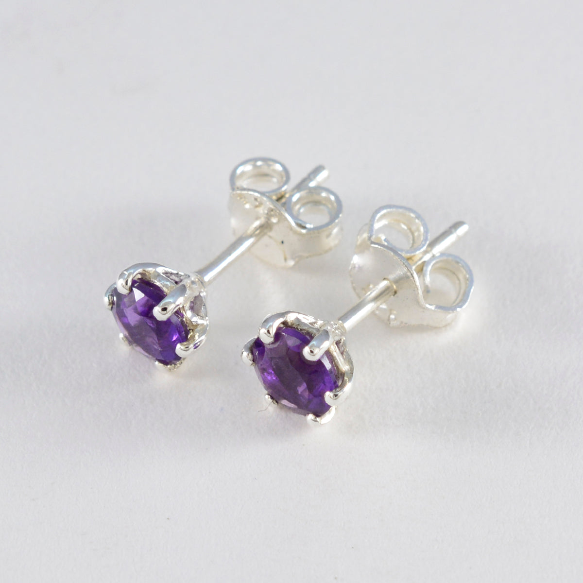 Amethyst-American-Fernanda-Solitaire-Stud-Purple-925-Sterling-Silver-Earring