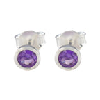 Amethyst-American-Micaela-Solitaire-Stud-Purple-92.5-Silver-Earring