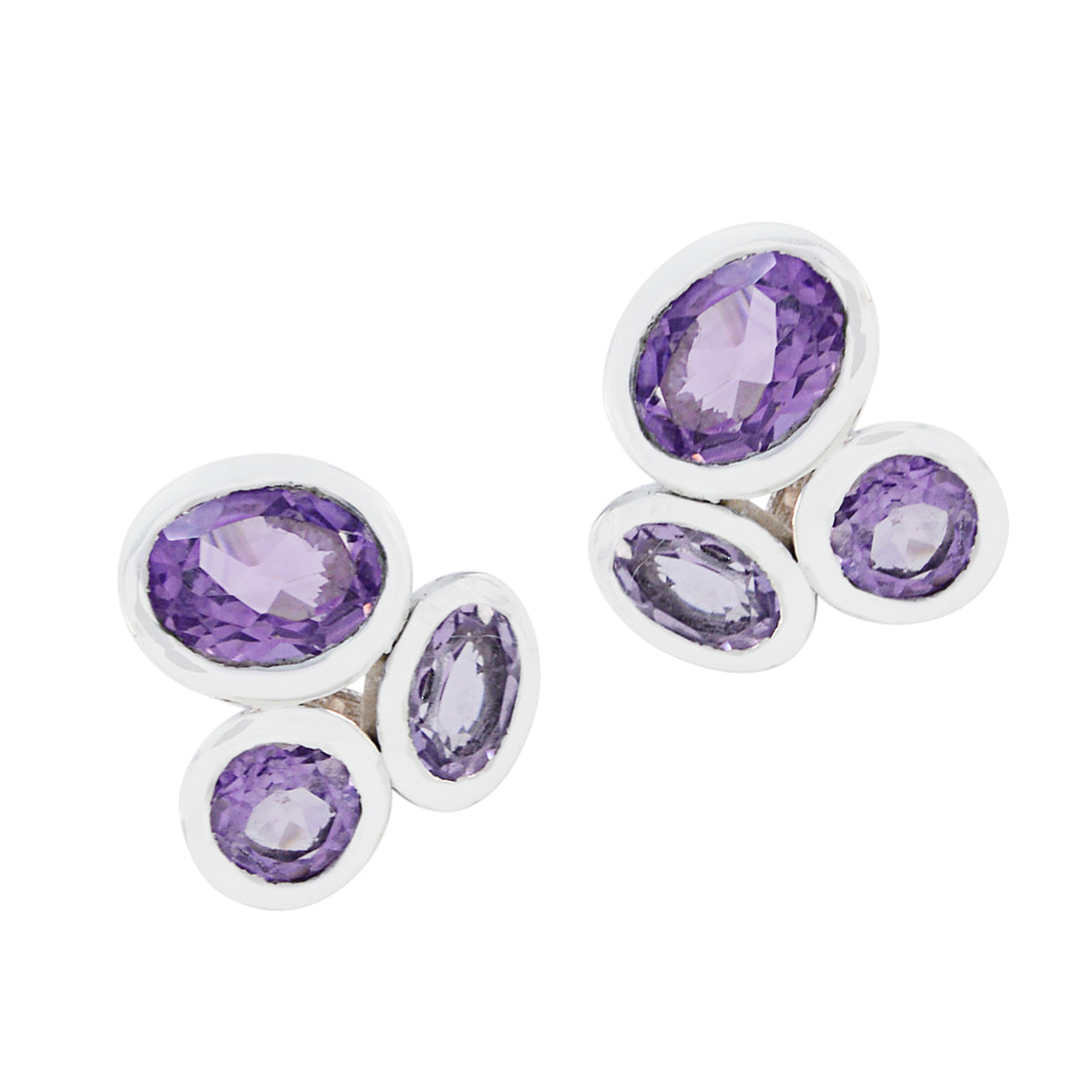 Amethyst-Turkish-Min-seo-multiple-Stud-Purple-Silver-Earring