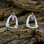 Amethyst-Middle-Eastern-Nari-multiple-Stud-Purple-92.5-Silver-Earring