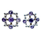 Amethyst-Australian-Lucia-multiple-Stud-Purple-925-Silver-Earring